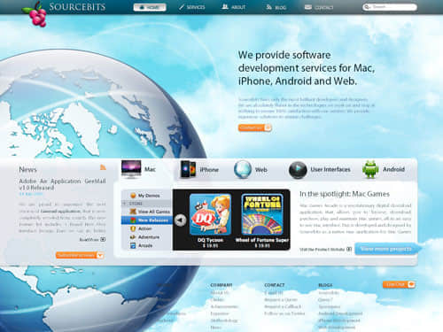 61個藍(lán)色主色調(diào)網(wǎng)站設(shè)計(jì)欣賞 為軟件開發(fā)項(xiàng)目注入靈感與專業(yè)感